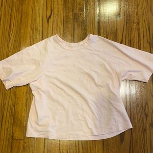 Everlane light pink short sleeve shirt